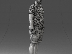 man in beige shorts 0323 3d print ready 3D Print Model