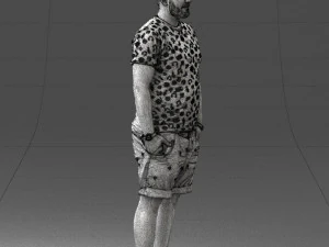 man in beige shorts 0323 3d print ready 3D Print Model