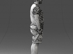 man in beige shorts 0323 3d print ready 3D Print Model