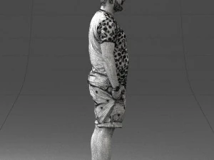 man in beige shorts 0323 3d print ready 3D Print Model