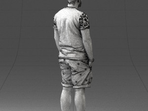 man in beige shorts 0323 3d print ready 3D Print Model