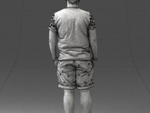 man in beige shorts 0323 3d print ready 3D Print Model