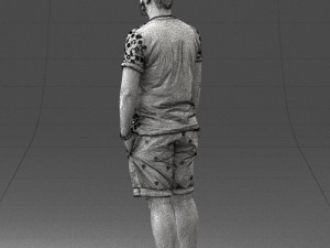 man in beige shorts 0323 3d print ready 3D Print Model