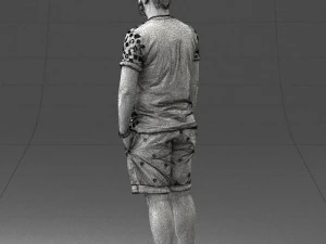 man in beige shorts 0323 3d print ready 3D Print Model