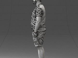 man in beige shorts 0323 3d print ready 3D Print Model