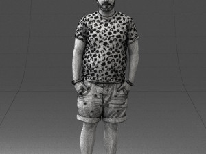 man in beige shorts 0323 3d print ready 3D Print Model