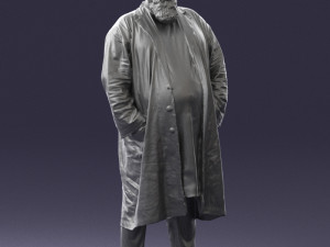 man in black cloak 0325 3d print ready 3Dプリントモデル