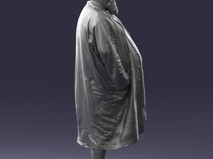 man in black cloak 0325 3d print ready 3Dプリントモデル