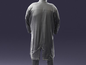 man in black cloak 0325 3d print ready 3Dプリントモデル