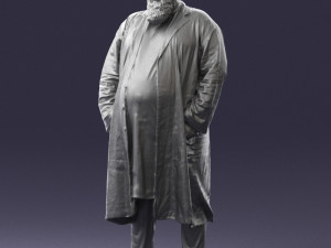 man in black cloak 0325 3d print ready 3Dプリントモデル