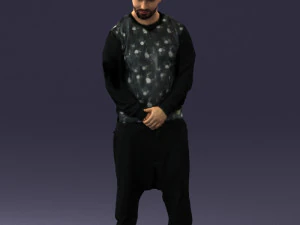 man in baseball cap 0333 3d print ready 3D Print Model