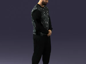 man in baseball cap 0333 3d print ready 3D Print Model