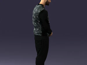 man in baseball cap 0333 3d print ready 3D Print Model