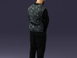 man in baseball cap 0333 3d print ready 3D Print Model