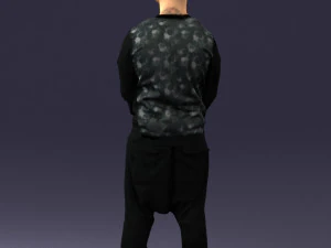 man in baseball cap 0333 3d print ready 3D Print Model