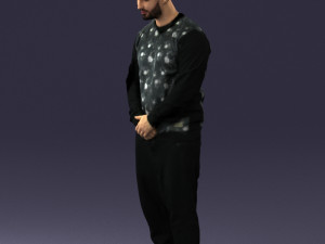 man in baseball cap 0333 3d print ready 3D Print Model