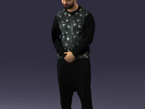 man in baseball cap 0333 3d print ready 3D Print Model
