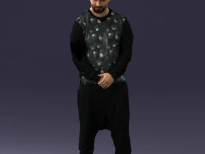 man in baseball cap 0333 3d print ready 3D Print Model