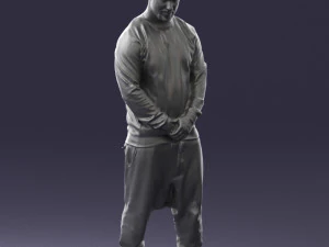 man in baseball cap 0333 3d print ready 3D Print Model