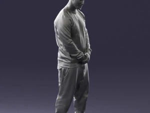 man in baseball cap 0333 3d print ready 3D Print Model