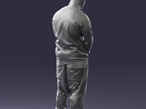man in baseball cap 0333 3d print ready 3D Print Model
