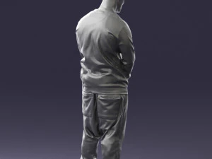 man in baseball cap 0333 3d print ready 3D Print Model