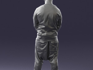 man in baseball cap 0333 3d print ready 3D Print Model