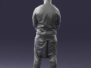 man in baseball cap 0333 3d print ready 3D Print Model