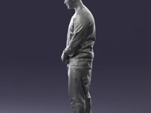 man in baseball cap 0333 3d print ready 3D Print Model