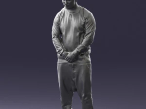 man in baseball cap 0333 3d print ready 3D Print Model