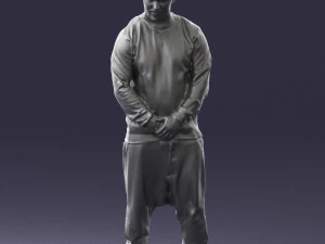 man in baseball cap 0333 3d print ready 3D Print Model