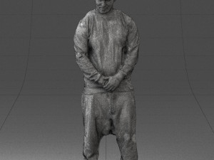 man in baseball cap 0333 3d print ready 3D Print Model