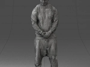 man in baseball cap 0333 3d print ready 3D Print Model