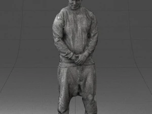 man in baseball cap 0333 3d print ready 3D Print Model