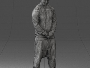 man in baseball cap 0333 3d print ready 3D Print Model