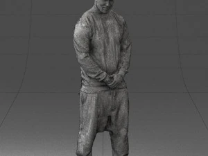 man in baseball cap 0333 3d print ready 3D Print Model