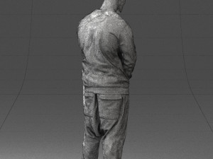 man in baseball cap 0333 3d print ready 3D Print Model