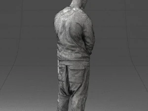 man in baseball cap 0333 3d print ready 3D Print Model