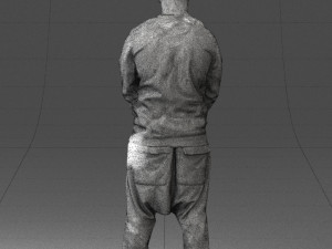 man in baseball cap 0333 3d print ready 3D Print Model