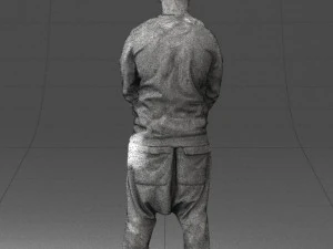 man in baseball cap 0333 3d print ready 3D Print Model