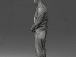 man in baseball cap 0333 3d print ready 3D Print Model