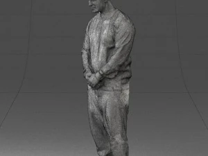 man in baseball cap 0333 3d print ready 3D Print Model