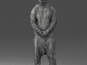 man in baseball cap 0333 3d print ready 3D Print Model