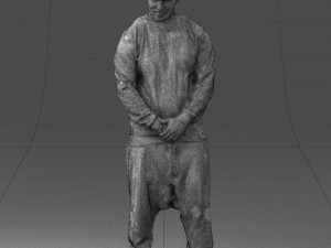 man in baseball cap 0333 3d print ready 3D Print Model