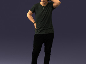 man in pose 0337 3D Model