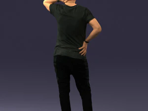 man in pose 0337 3D Model