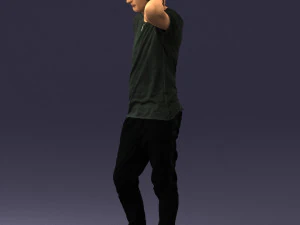man in pose 0337 3D Model