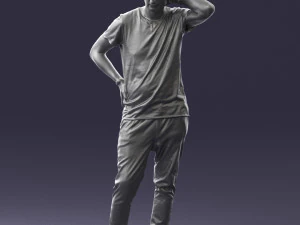 man in pose 0337 3D Model