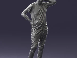 man in pose 0337 3D Model