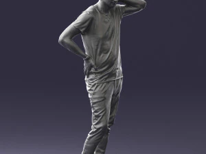 man in pose 0337 3D Model